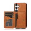 For Xiaomi 14T Case Wood Texture Leather Coated TPU Phone Protective Cover