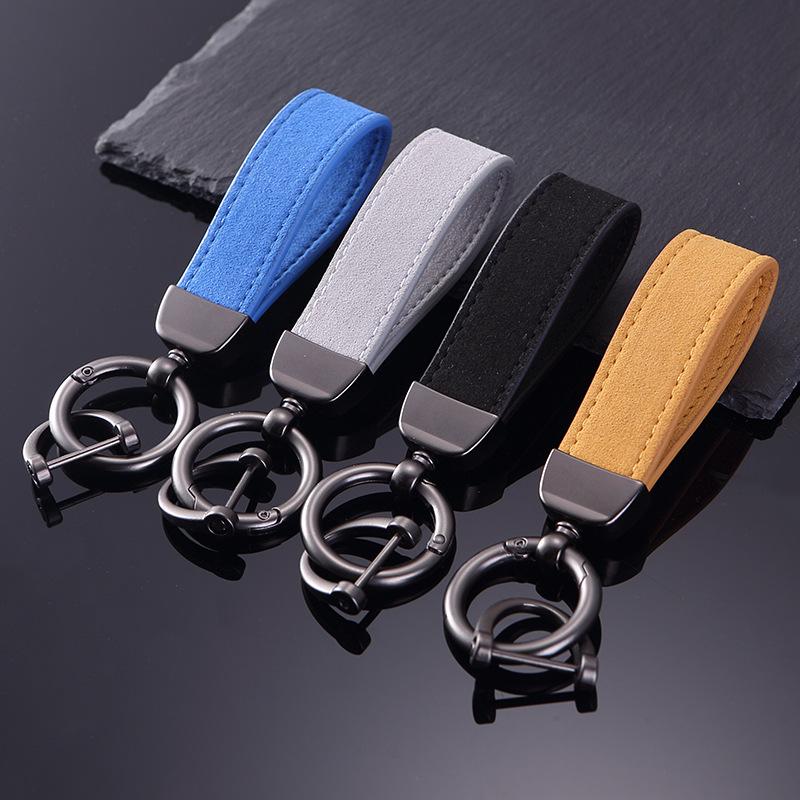 Trendy Suede Anti-Lost Car Keychain Pendant for Men & Women