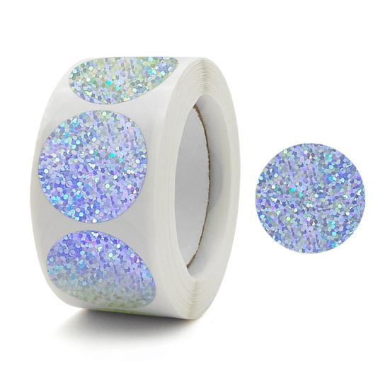 500 Pcs Self-Adhesive Label Stickers Waterproof Removable Heart/Star/Round/Pet Paw Shaped Stickers Roll for Laptops Water Bottles Scrapbooking Crafts