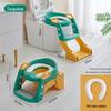 3-in-1 Foldable Kids Potty Training Seat with Step Stool