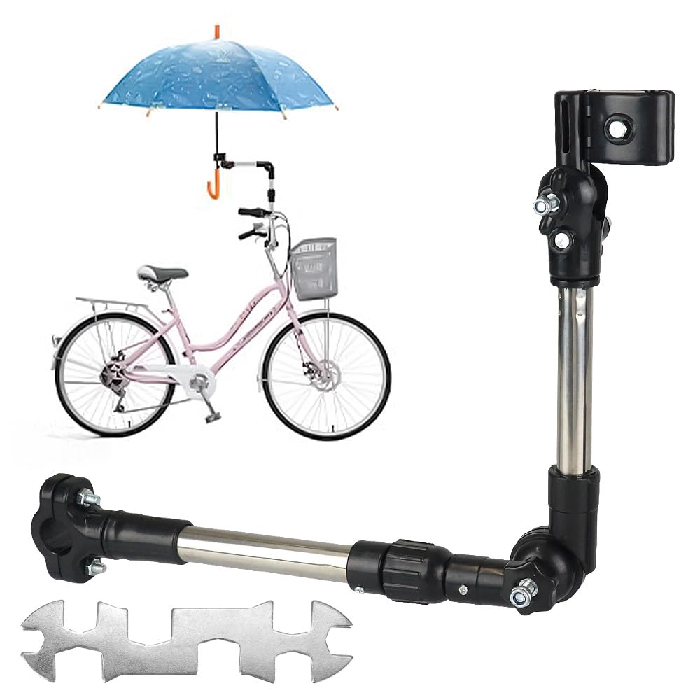 Folding Umbrella Holder for Adjustable Sun 360 Degree Bicycles, Size, Protection, Cycling, Rotation, Hands-Free