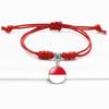 Red Bracelet Trendy With Timeless Gem European Country Flags Unisex Material Mixed