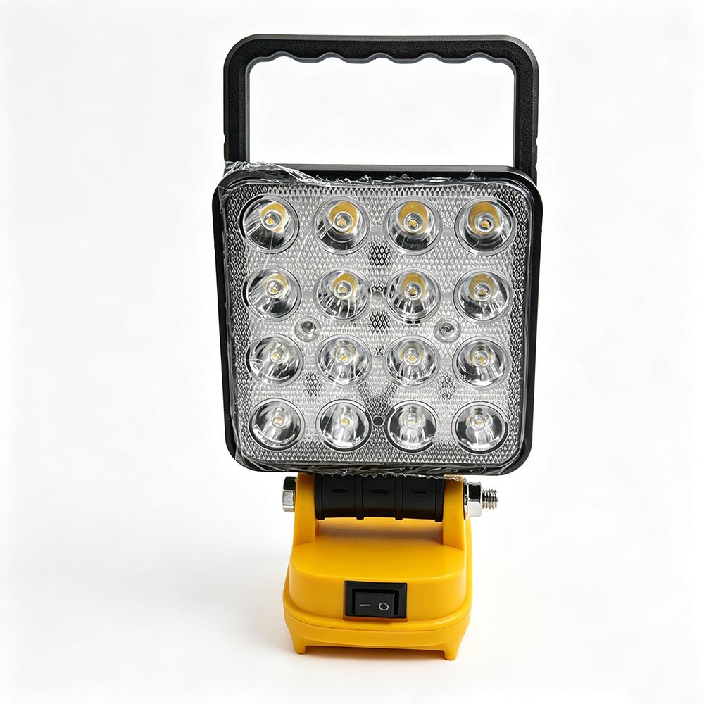 NEW LED Work Lights For Makita/Milwaukee/Dewalt 18V Li-ion Battery Lamp Hand Lantern Spotlight USB Charger Power Tool Parts