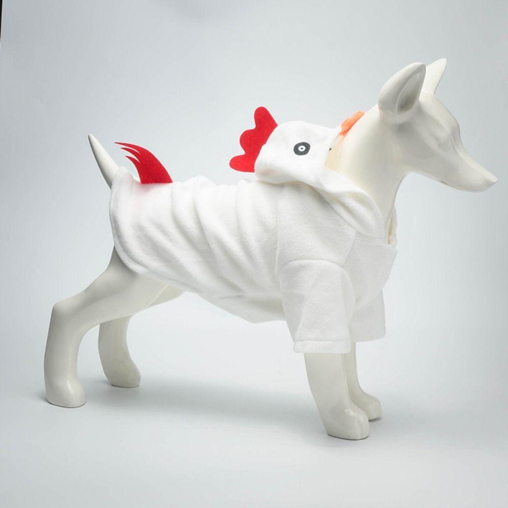 Funny Puppy Halloween Chicken Coat Polyester Dog Cosplay Costume  Pet Supplies