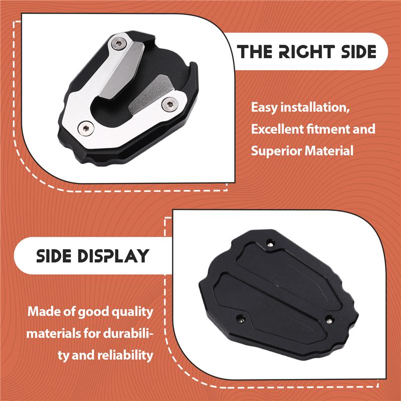 Enlarged Base Side Stand Extension For Tiger900 Rally PRO Motorcycle Aluminum Kickstand Extender Foot