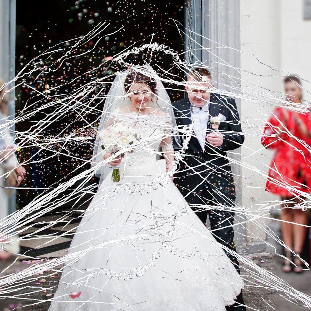 10 st Strössel Poppers Vita Handkastade Konfetti Poppers Papperssmällare för Födelsedag Bröllopsfest Examensfirande Handkastade Strössel