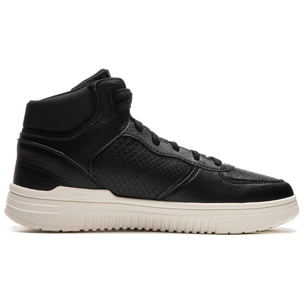 Li Ning Cyan Cloud Slip Resistant, Abrasion Resistant, Breathable High top Skateboard Shoes Men's Black AGCU549-3