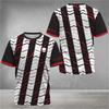 Summer Y2k Men's Tennis Men T-Shirts Fashion Striped Printed O-Neck Short Sleeve Tees Breathable Quick-Drying Sports Tops