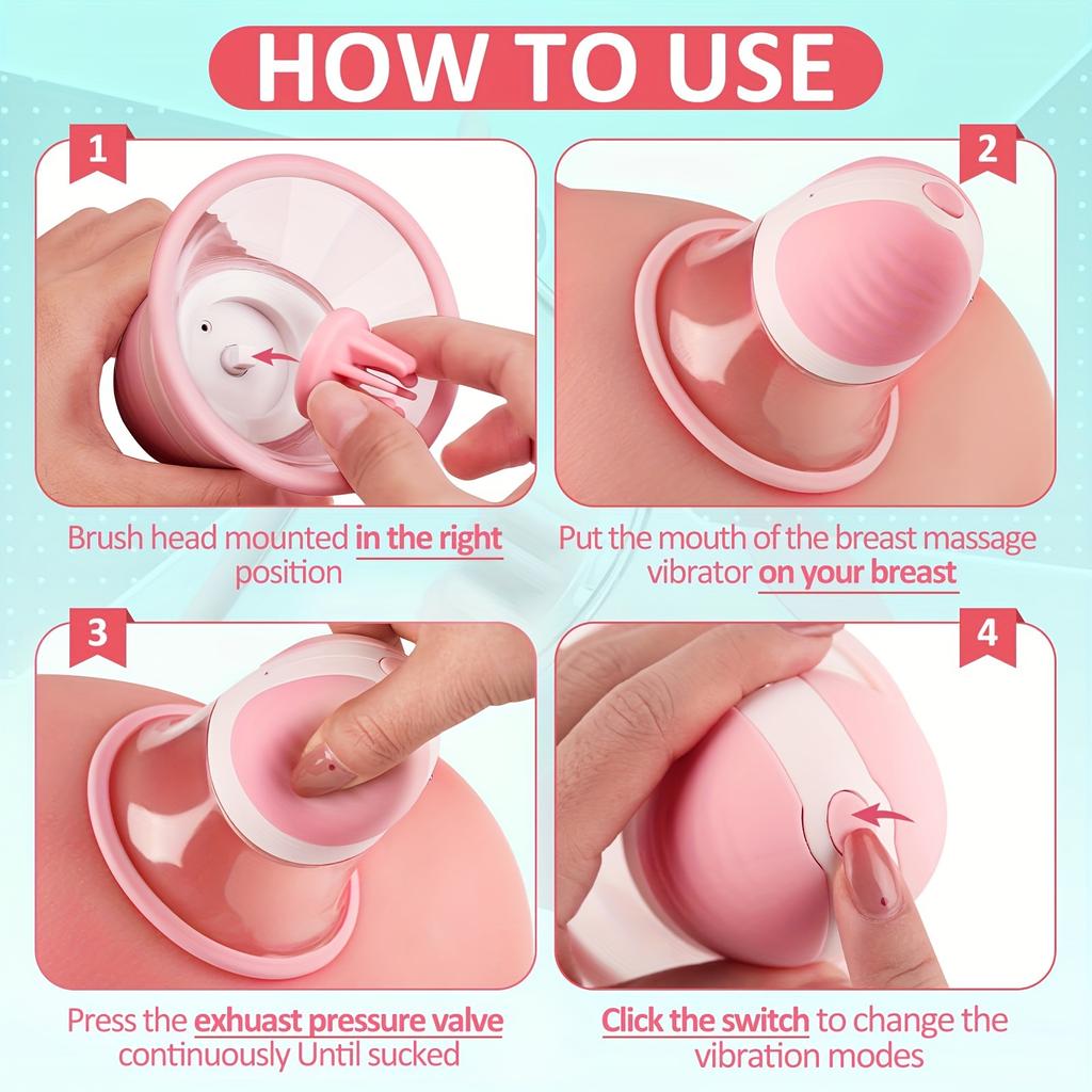 Nipple Sucker Toy Clamps Strong Sucking Stimulator Massager Clitoral Nipple Vibrators Adult Sex Toys for Women Couples Pleasure