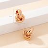 French Retro Knot Stud Earrings: Minimalist, High-End Daily Fashion Jewelry