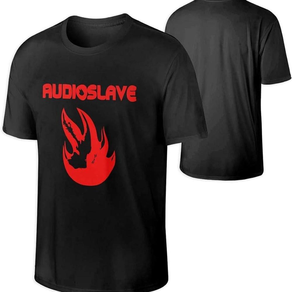 Футболка с логотипом рок-группы Audioslave Черная Унисекс Все размеры 58 Унисекс Футболка XXXXL
