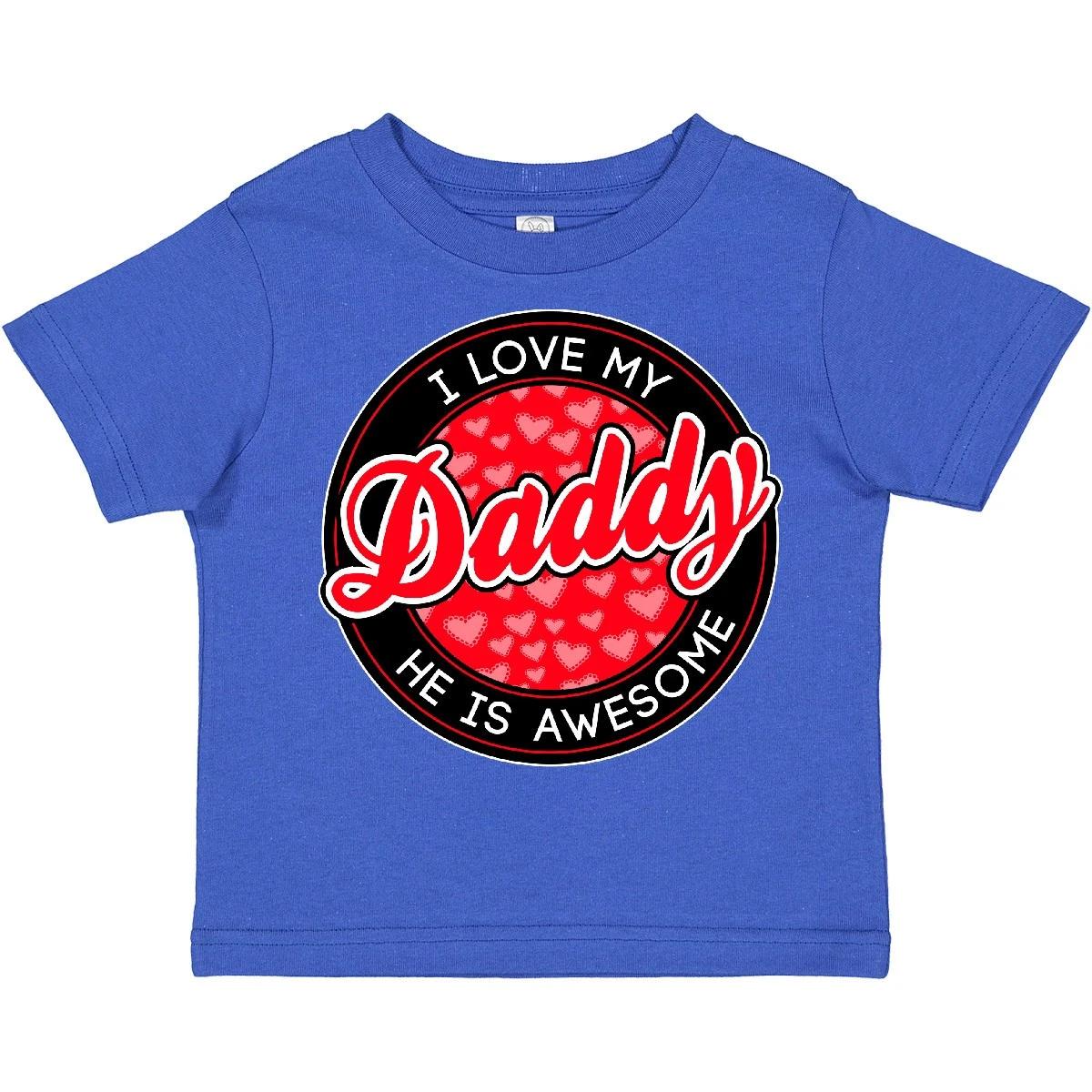Inktastic I Love My Daddy Toddler T-Shirt Dad Valentines Day Heart Awesome Child 160