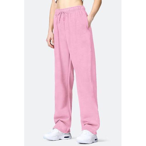 Women's Solid Color High Waisted Loose Casual Sports Pants clothes sale