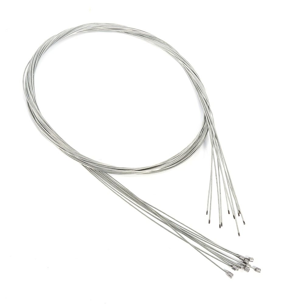 10 Pcs Silver Zinc-plated Inner Cables for Bikes Bicycle Shifter Cables  for Road Cycling