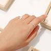 47Bag 925 Silver Layered Cubic Ring Sierra