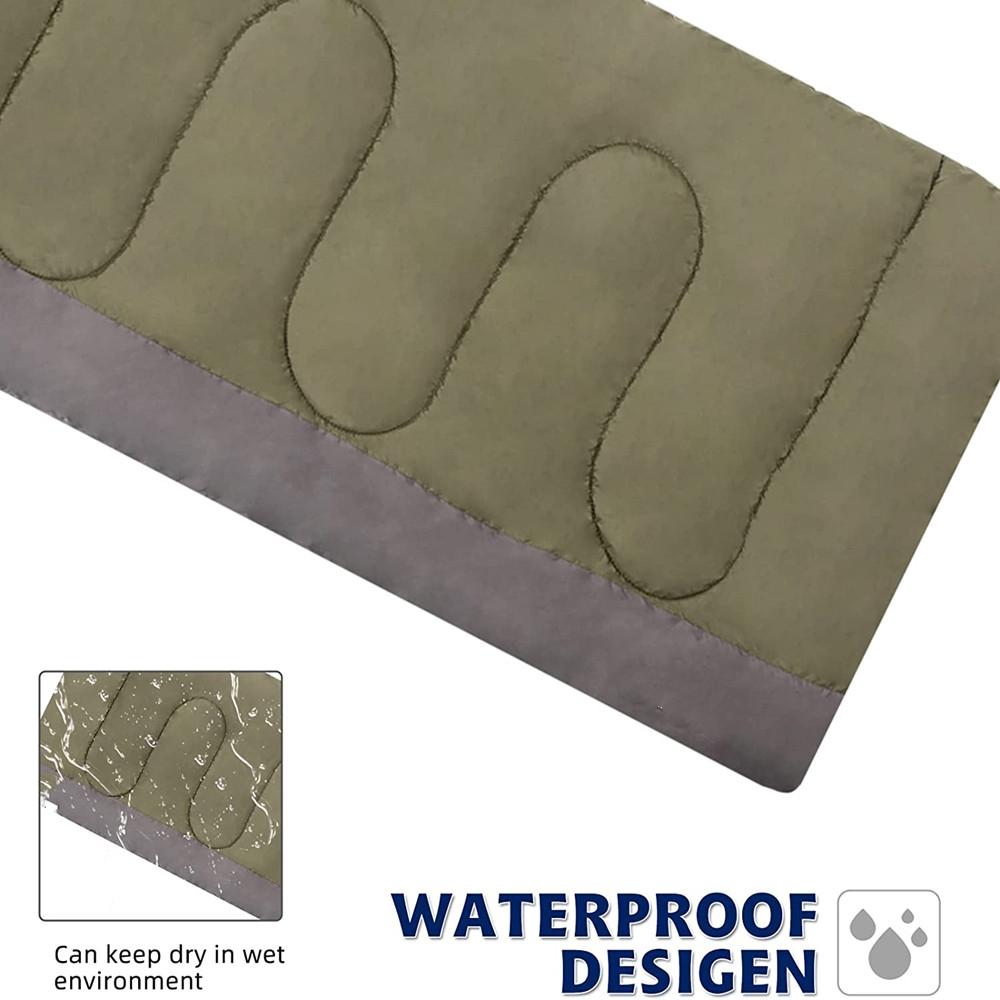 Three Seasons Polyester Envelope Sleeping Bag for Unisex Adults-Warm Weather Camping Hiking & Travel