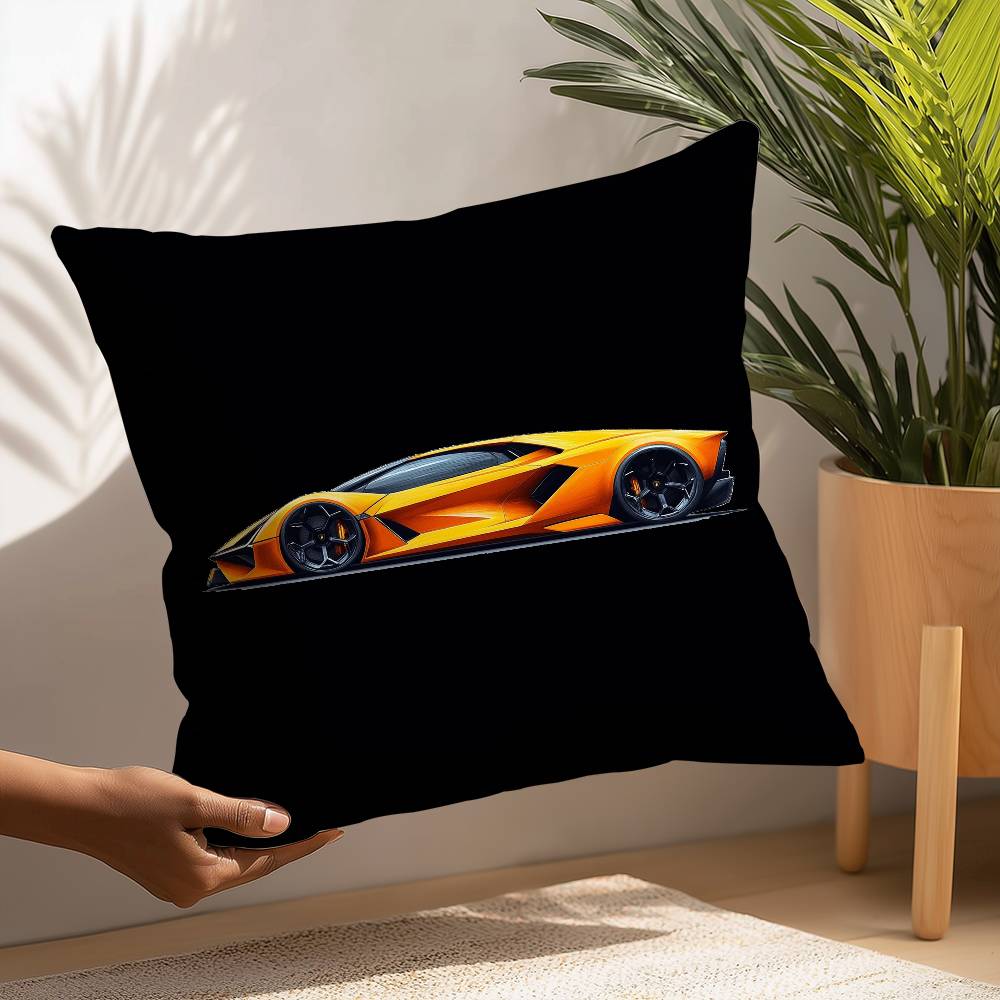 SuperCars-L-LamborghiniS Pillow Case Plush Fabric Soft  Pillowcase Double Sided Print Cushion Cover Household Gifts
