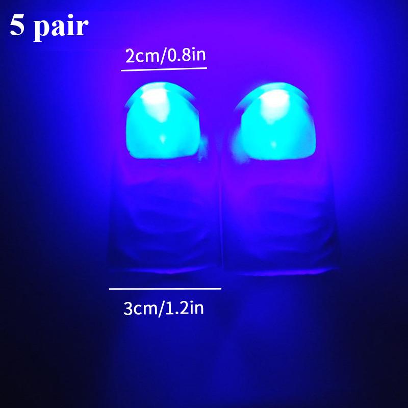 1/5pcs Luminous Thumb Glowing Props Thumb Finger Light Magic Trick Glow In The Dark Light Up Home Party Decoration