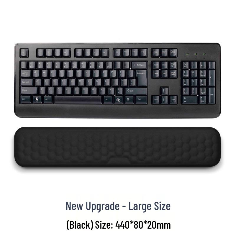 Memory Foam Wrist Support Mouse Pad & Silicone Keyboard Hand Rest