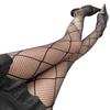 Women's Black Diamond Net Tights - Autumn/Winter Style, Sexy Fishnet Pantyhose, Trendy Long Socks, JK Thin Stockings
