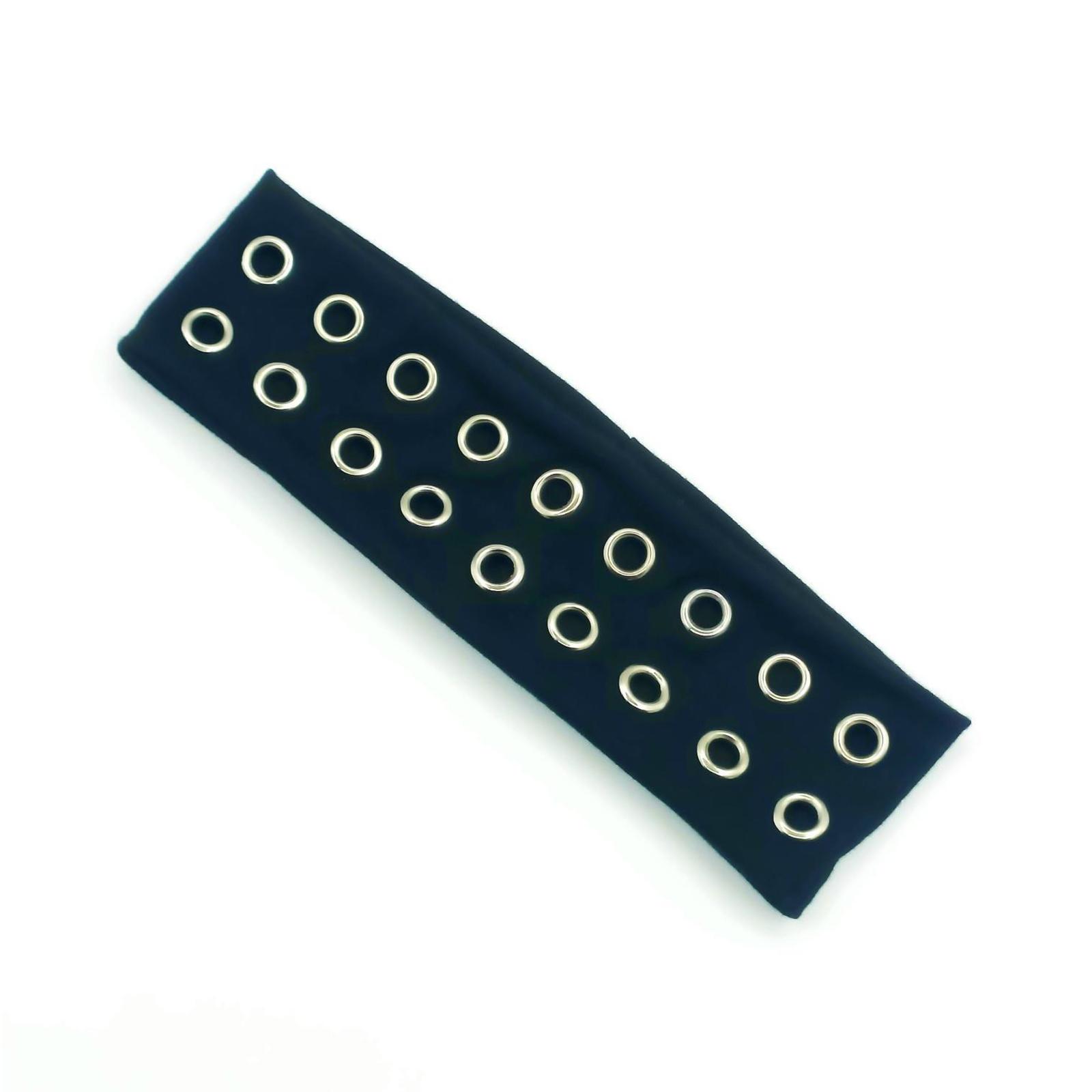 

Стимпанк Эластичная Повязка На Голову С Уникальным Дизайном Люверсов Для Модных Энтузиастов Повседневная Носка Уличный Головной Убор чёрный