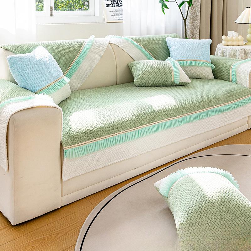 Sofa Cover Towel Anti-Scratching Winter Plush Cushion Cushion All-Inclusive Universal Sofa Cover Full Cover Blanket