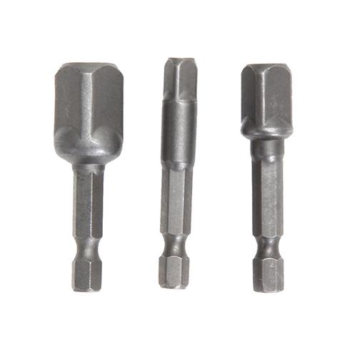 3/8Pcs Socket Adapter Drill BIts Set Hex Shank 1/4 3/8 1/2 Inch Impact Driver Tool