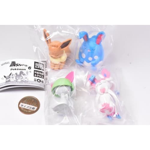 Shoulders Fig. Pokemon 6 All 4 Types Set (Full Complete) Gacha Gacha Capsule Toy