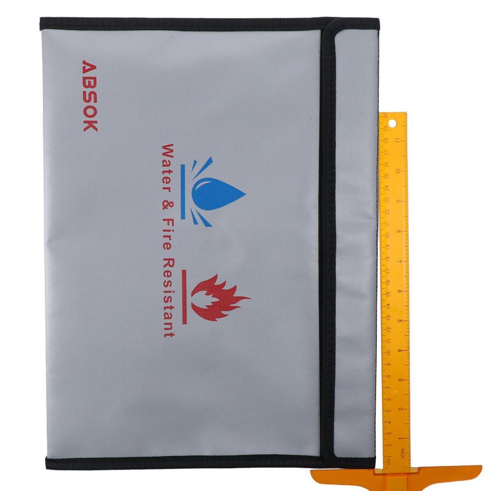 Fireproof Fireproof Bag Fiberglass Protection High Document Bag  Important A4 Paper File