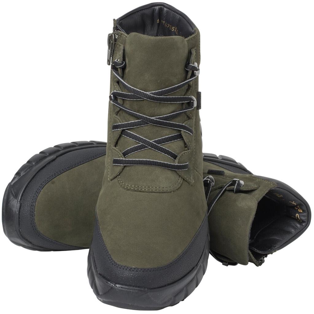 Ganter Nubuck Boots Green Olive Black