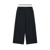 FILA Original Fashion Classic Retro Sports Casual Relaxed Versatile Comfortable Knit Pants Women bottoms Black F51W629602FBK
