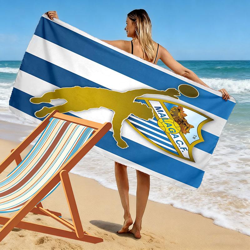 Málaga logo Beach Towel, Large Soft Quick Dry Towel for Beach Camping Swimming