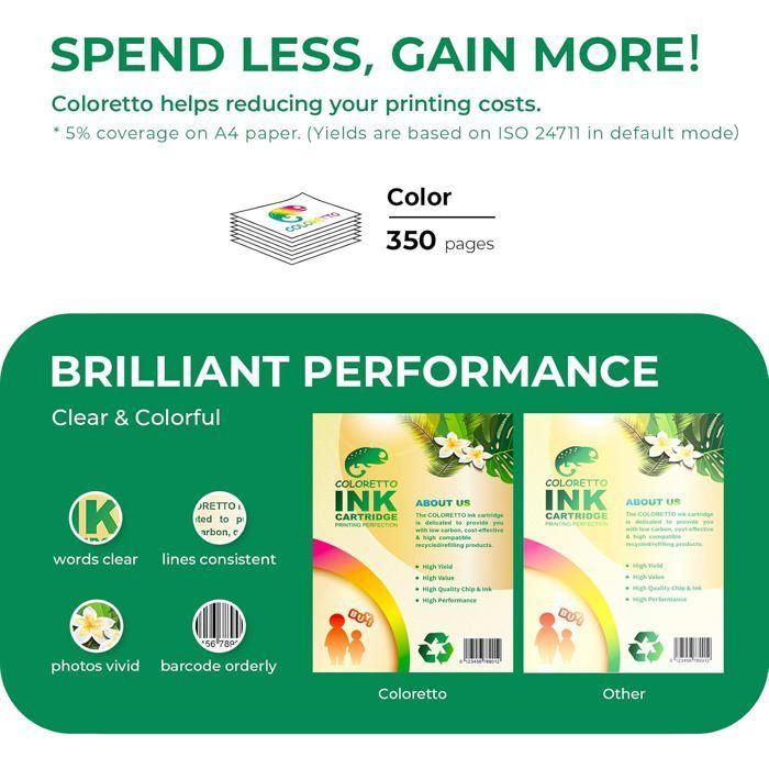 Cartouche d'encre remanufacturée - 1001 PILES BATTERIES - CL‑513 / 513XL - Couleur 13 ml - Compatible Canon Pixma - Chip intelligent