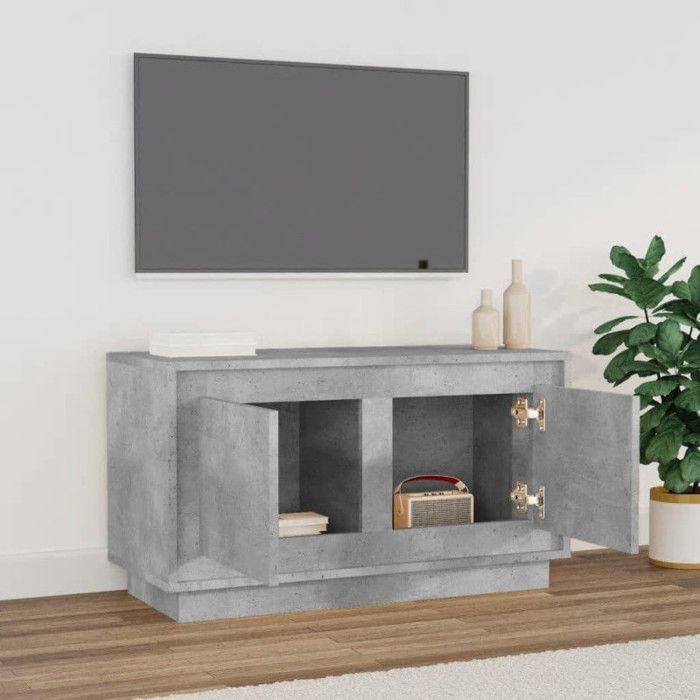 VidaXL TV Stand Concrete Grey 80x35x45 Cm Engineered Wood 819856