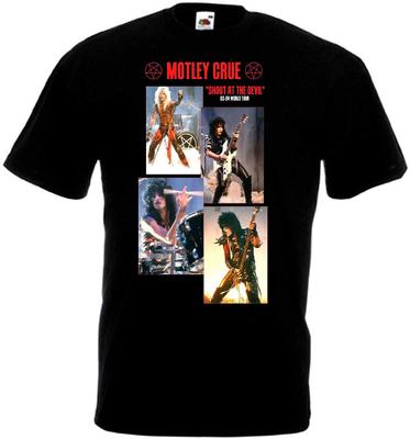 26 Motley Crue Shout At the Devil V4 T-shirt Vintage Poster Sizes S-5XL Unisex T-Shirt
