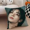 Ornamental Handsome Singer HHyunjin Cushion Cover Throw Pillow Cover Hidden Button Durable Polyester Chair Cushion