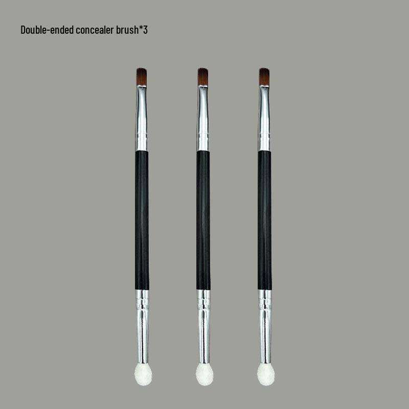 Mini Makeup Brush Set: Blush, Powder, Highlighter, Contouring, Eyeliner, Eyeshadow, Concealer Brushes with Soft Bristles