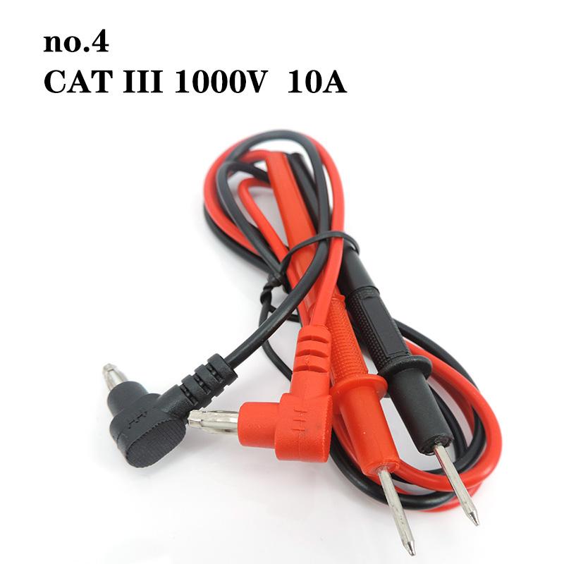 Digital 1000V 2A 10A 20A Thin Tip Multimeter Multi Meter Test Lead Cord Probe Wire Pen Cable Tester 4mm Banana End Tools