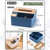 Charmoon Multifunctional Tissue Remote Control Small Item Cotton Swab Desktop Desk Nordic Style Case, Holder, Storage, Holder, Storage, Organizer,