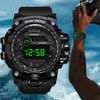 Large Dial Fashion Watch Men's Waterproof Sports Multifunction Luminous Outdoor Electronic Watch