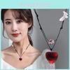 Joy Live Stream Inspired Sweetheart Heart Shaped Crystal Beaded Necklace For Women