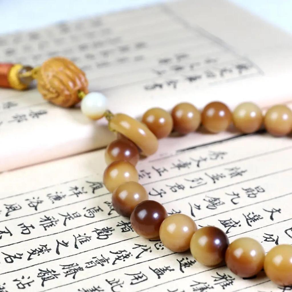 Douyin Live Hot Selling Bodhi Charcoal Roasted Toffee Beads Bracelet