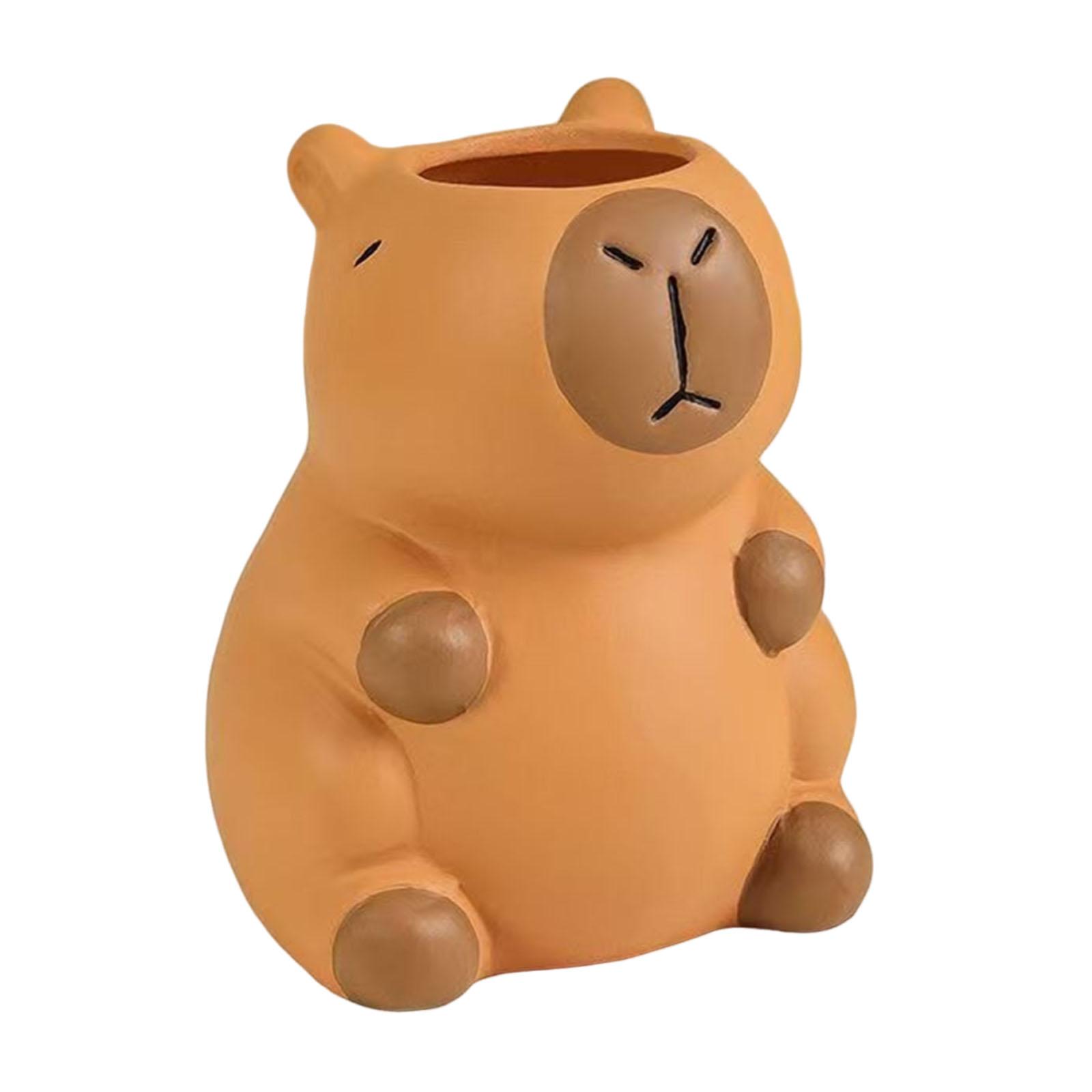 

Capybara Cute Pen Holder Animal Design Stationery Organizer Box Bracket for Women/Girls Office Home Art Decor Supply Accessories