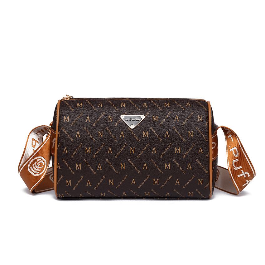 2024 Новый стиль Женские универсальные сумки через плечо и подмышки: Элегантные цветочные узоры для всех возрастов