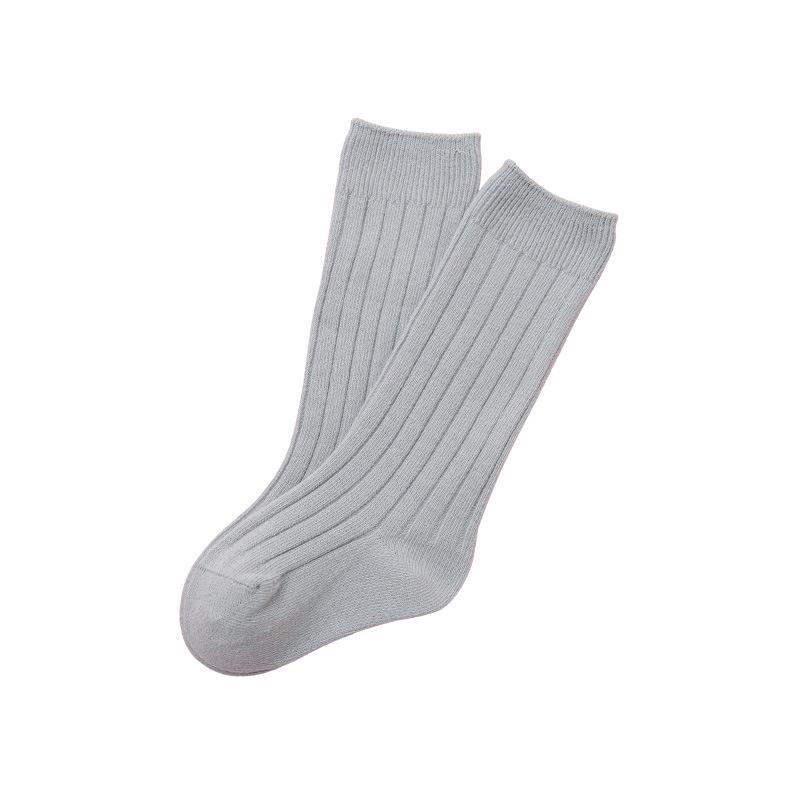 Trendy Spanish Children's Solid Color Mid-Long Socks for Babies, Students, and Sports Enthusiasts