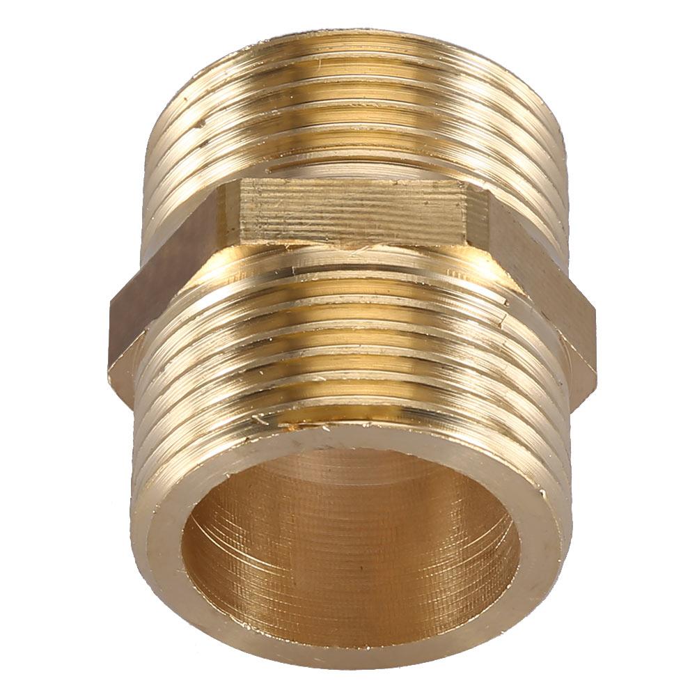G1  Brass Pipe Fitting Hex Nipple Water Tube Connecting Accessories (intensification)
