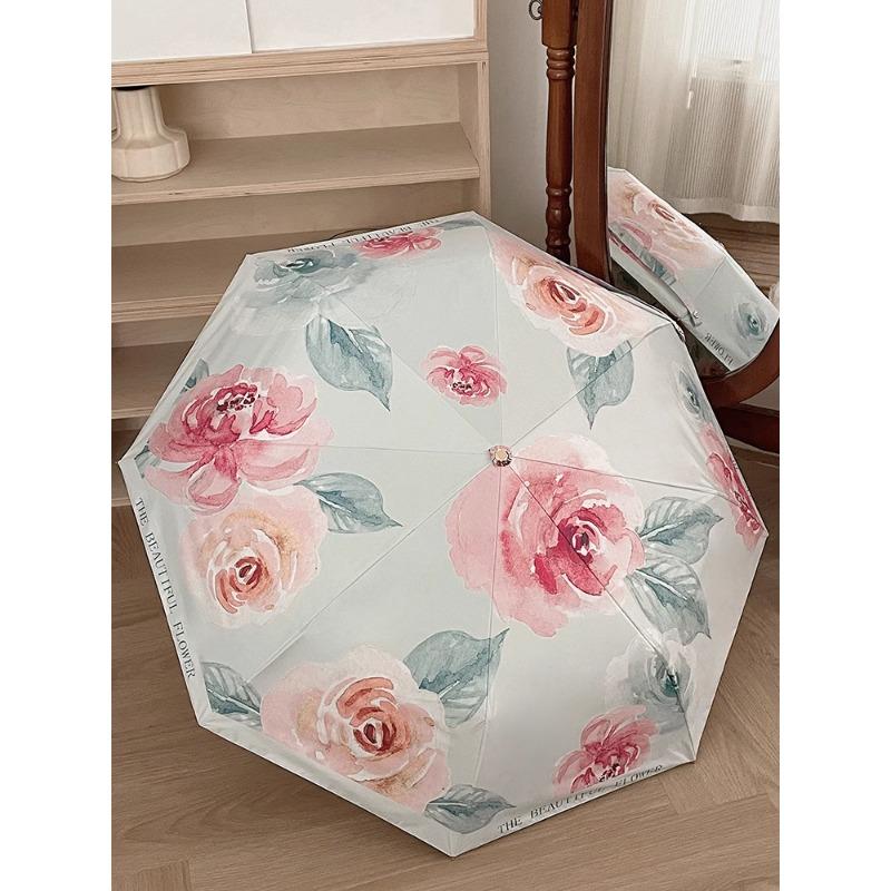 

Двусторонний двойной цветок, двухслойный зонт, устойчивый к ультрафиолетовому излучению, женский черный клейкий солнцезащитный зонт, складной черный клеевой солнцезащитный зонт