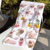Cute Pig Towel For Swim Yoga Gym Quick Drying Soft and skin-friendly Beach Towels All-Season