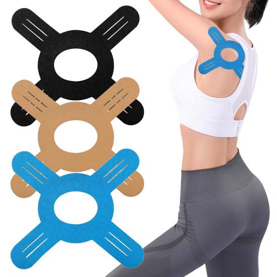 Pre-cut Kinesiology Tape Adhesive Cotton Sports Muscle Support Tape Waterproof Elastic Athletic Tape for Knee Wrist Joint Pain Relief