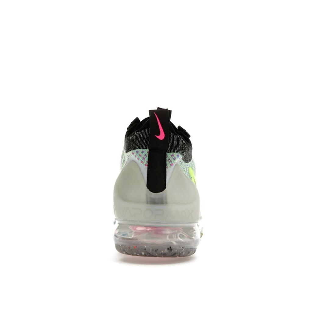 Nike Air VaporMax 2021 Flyknit Next Nature Volt Photo Blue Men Sneakers Green Metallic-Silver Black DX3368-700